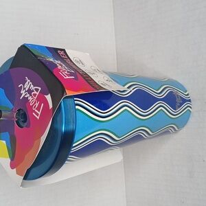 French Bull 24 oz Chilly Tumbler Blue Geo Hot Cold Icy Condensation Free New